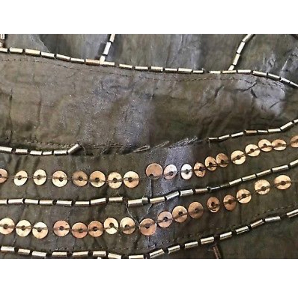 Saks Fifth Avenue Silk Beaded Sequined Skirt - Picture 5 of 5